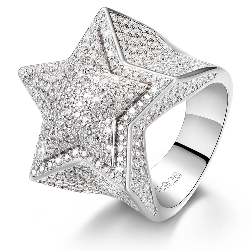VVS Moissanite Star Ring