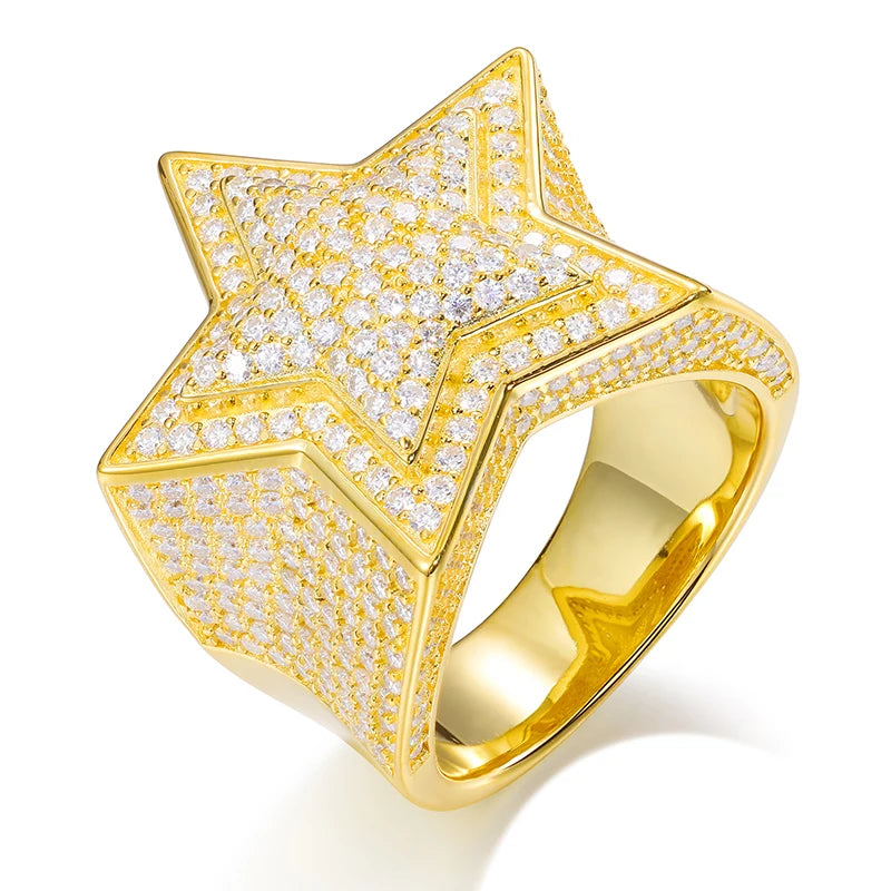 VVS Moissanite Star Ring