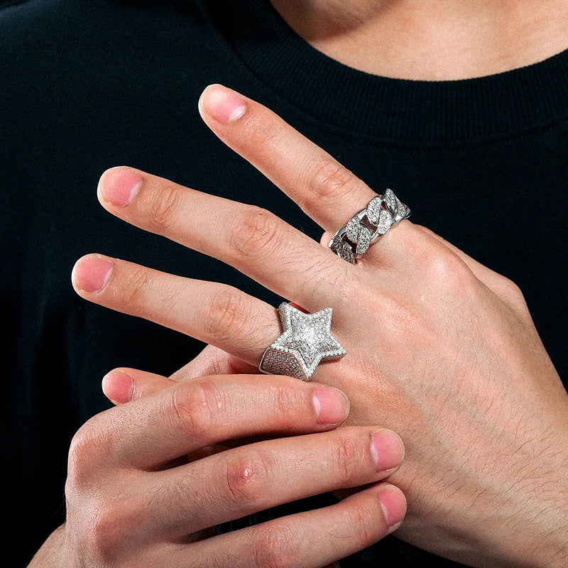 VVS Moissanite Star Ring
