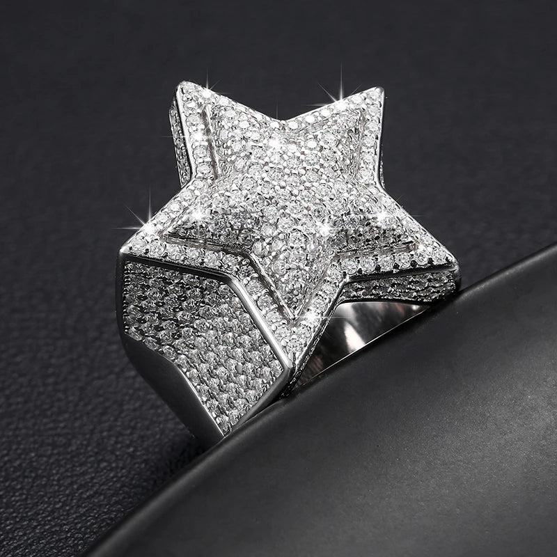 VVS Moissanite Star Ring