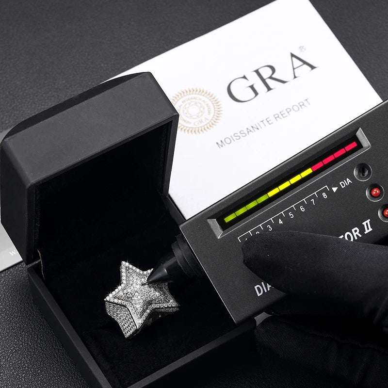 VVS Moissanite Star Ring