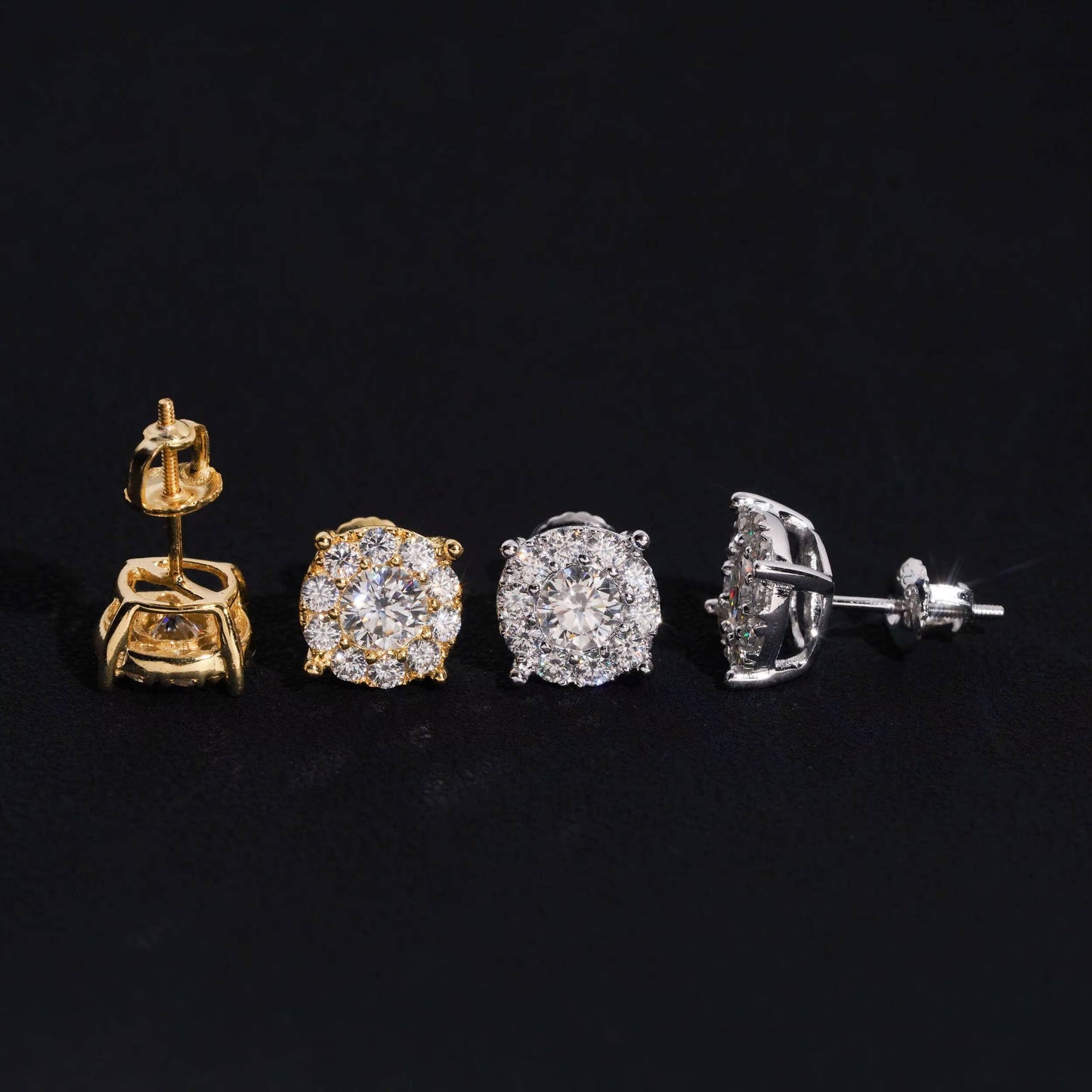 VVS Moissanite Clustered Earrings