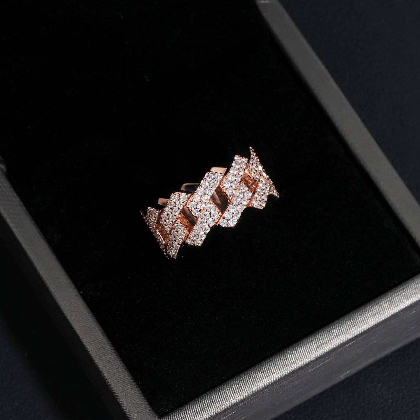 VVS Moissanite Cuban Ring