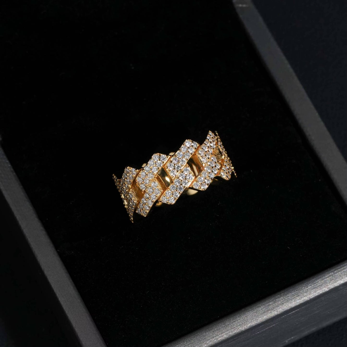 VVS Moissanite Cuban Ring