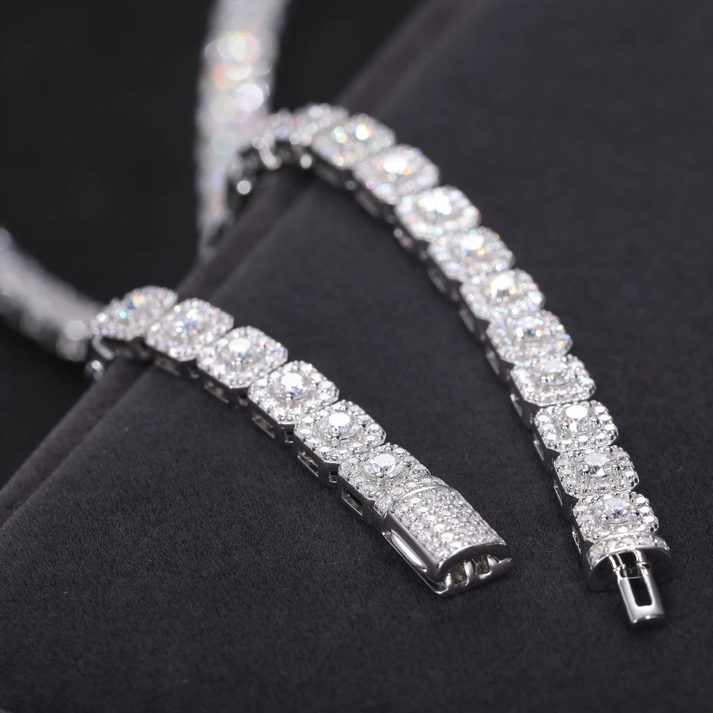 6MM VVS Halo Bracelet 18K GOLD