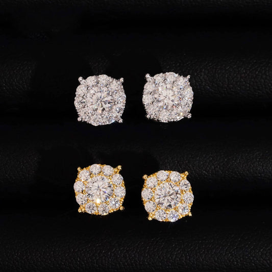 VVS Moissanite Clustered Earrings